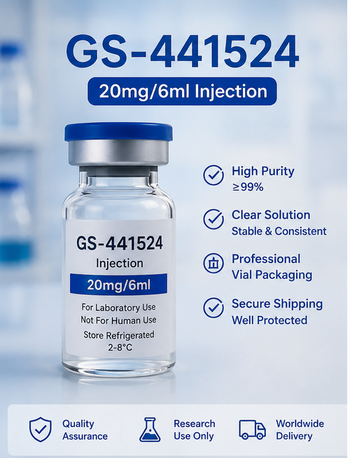 último caso de la compañía sobre GS-441524 Caso de cooperación con el cliente para inyección de 20 mg/6 ml