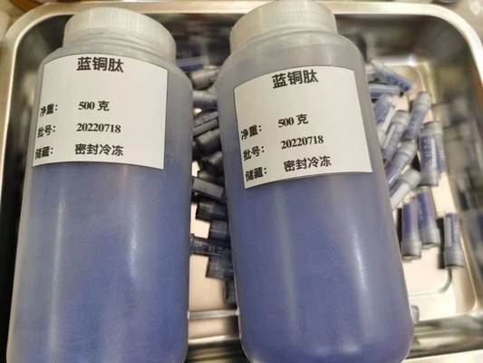 Tripeptídeo de cobre cosmético-1 CAS 89030-95-5 Ghk-Cu para el antienvejecimiento CAS 49557-75-7