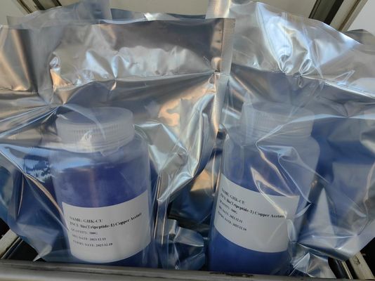 Reduce las arrugas eficazmente  Cas 89030-95-5 Tripeptídeo de cobre cosmético-1