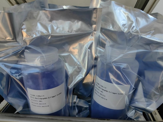 Reduce las arrugas eficazmente GHK Cu Cas 89030-95-5 Tripeptídeo de cobre cosmético-1