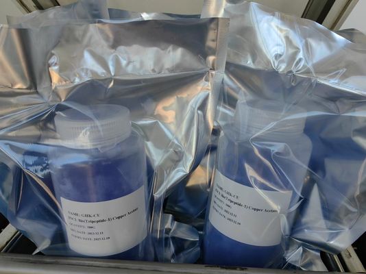 Antienvejecimiento Reduce las arrugas  Peptido de cobre en polvo CAS 89030-95-5