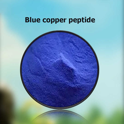 Precio bueno Grado cosmético Ghk-Cu Tripeptido de cobre antienvejecimiento CAS 49557-75-7