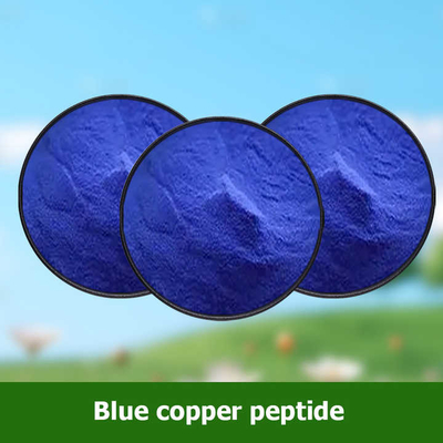 Ingredientes cosméticos CAS 49557-75-7 Péptidos de cobre azul Ghk Cu en polvo