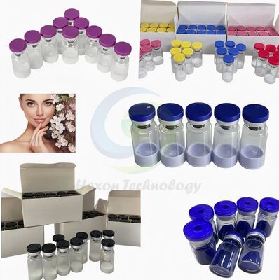 Polvo de Péptido de Cobre Copper Tripeptide 1 de Alta Pureza para Innovación en Cuidado de la Piel, Ingrediente Cosmético de Cobre Tripéptido-1, Complejo Azul Estable, Grado de Investigación ≥99%