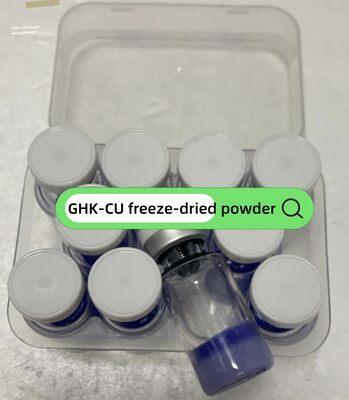 Péptido de Cobre GHK-Cu de Alta Pureza para Reparación de la Piel Antienvejecimiento e Investigación Cosmética Hidrosoluble