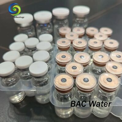 Agua Bac Estéril Para Reconstitución de Laboratorio Solución Clara de Alta Pureza Viales de Múltiples Volúmenes Estables