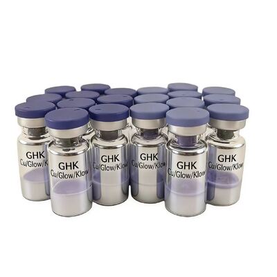 Péptido de Cobre GHK-Cu Liofilizado Estable 50mg 100mg Viales Con ≥99% de Pureza Para Investigación de Laboratorio de Cuidado de la Piel