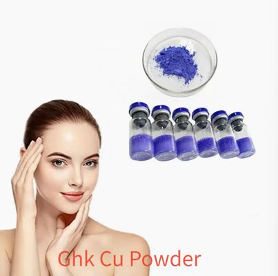 Polvo de Péptido de Cobre GHK-Cu de Alta Pureza para Investigación en Cuidado de la Piel Ingrediente Cosmético Cobre Tripéptido-1 Calidad Estable