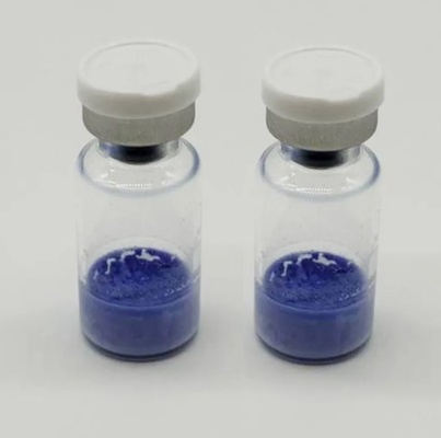 Viales liofilizados de GHK-Cu de alta pureza, péptido de cobre de 50 mg y 100 mg para investigación cosmética