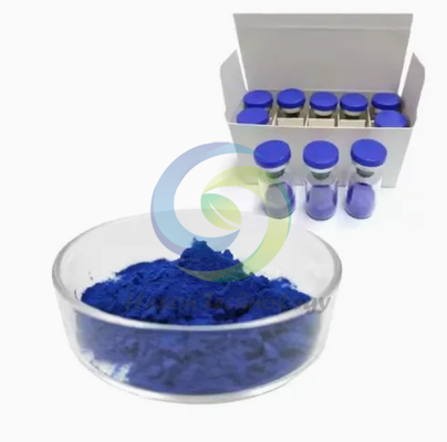 Viales de péptidos liofilizados GHK-Cu de grado de investigación 50 mg 100 mg para desarrollo cosmético