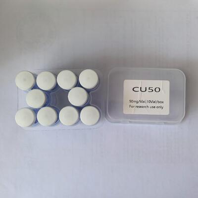 GHK-Cu de alta pureza Peptido de cobre en polvo para investigación cosmética Tripeptido de cobre-1 Ingrediente Excelente fórmula Compatibilidad Estable Polvo azul