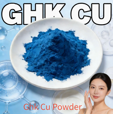 GHK-Cu Peptido de cobre en polvo a granel 99% Pureza CAS 89030-95-5 Calidad cosmética