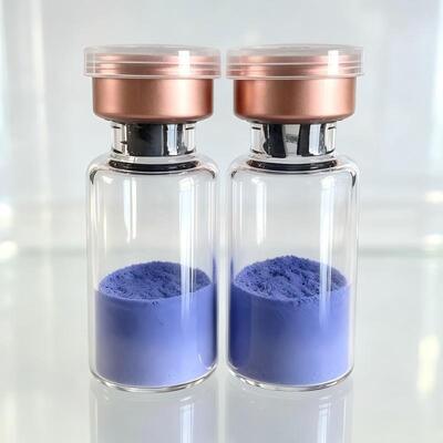 Péptido de cobre GHK-Cu de alta pureza en polvo Tripéptido de cobre-1 Ingrediente cosmético Péptido azul para el cuidado de la piel Calidad de investigación estable